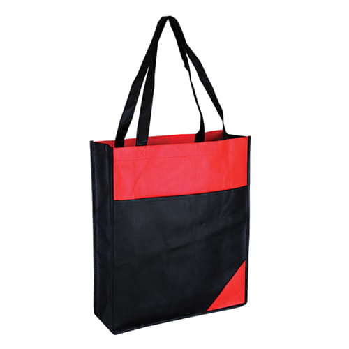 Black/Red Non Woven Bag With Mix Colour