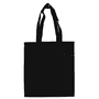 Black Coloured Calico Tote Bag (no gusset)