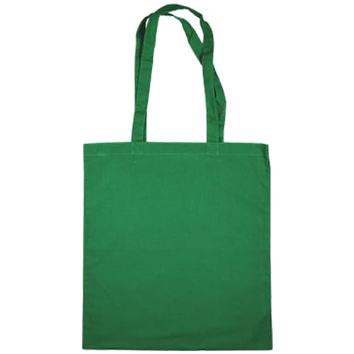 Green Coloured Calico Tote Bag (no gusset)