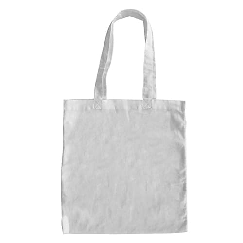 White Coloured Calico Tote Bag (no gusset)