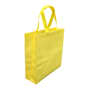 Yellow Laminated Non Woven Bag With Large Gusset