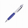 Blue Glide Matt Silver Metal Pen