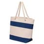 Natural/Navy Ship Ahoy Cotton Canvas Tote