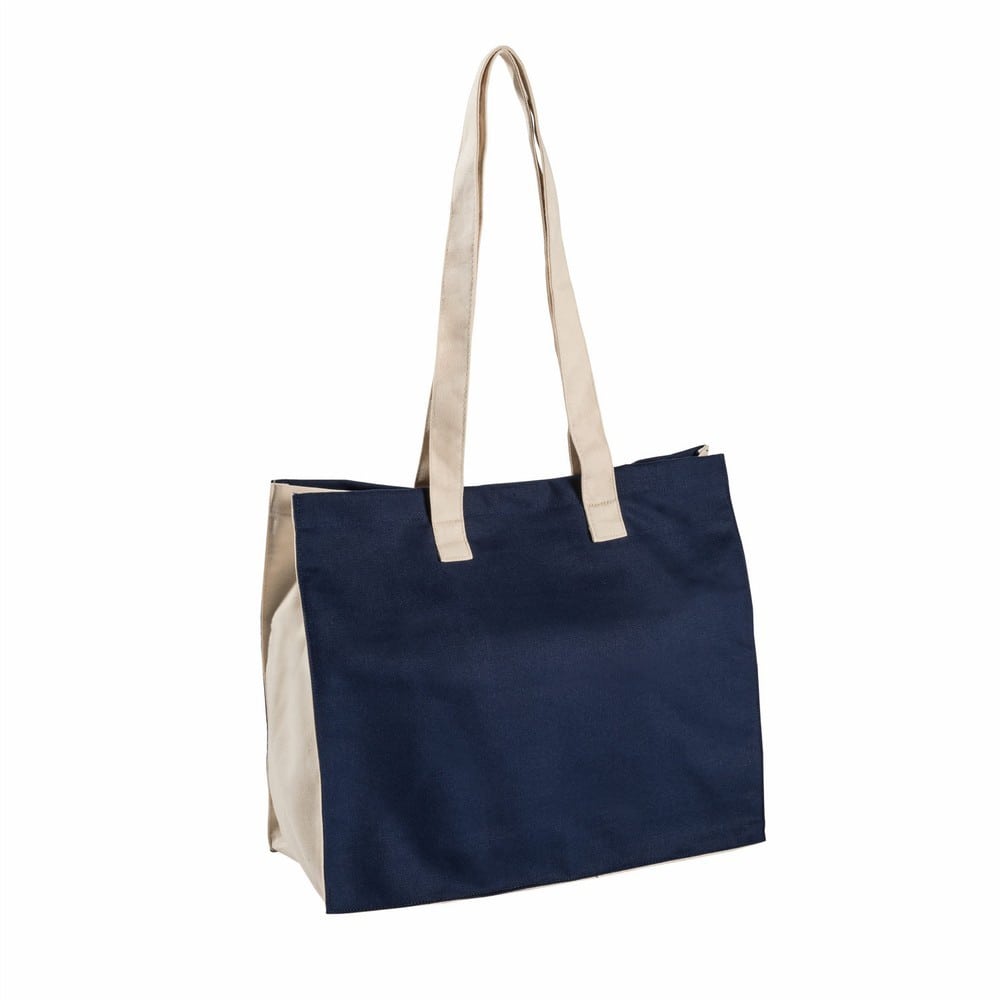 Navy Printed Eco Organic Cotton Bag