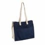 Navy Printed Eco Organic Cotton Bag