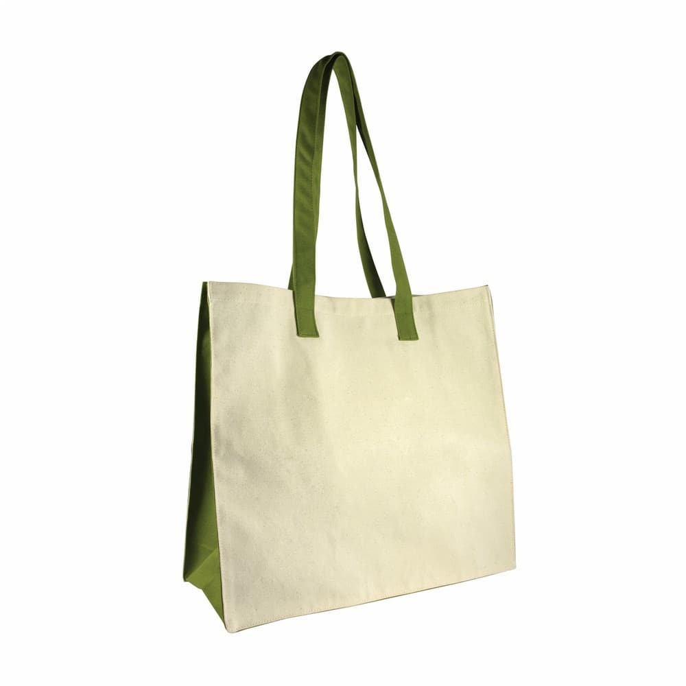 Natural/Green Printed Eco Organic Cotton Bag