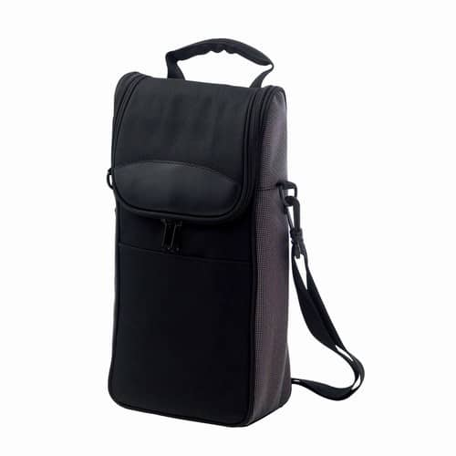 Black/Grey Oslo 2 Bottle Cool Bag &amp; Waiters Friend Tool