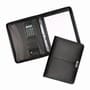 Black Monaco A4 Leather Zippered 3 Ring Compendium