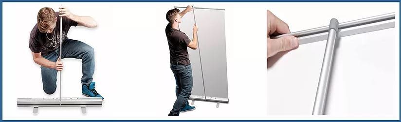 Small First Class Pull Up Banner - 850mm