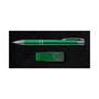 Green Style Gift Set - Napier Pen and Swivel Flash Drive