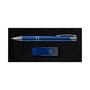 Dark Blue Style Gift Set - Napier Pen and Swivel Flash Drive