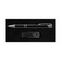 Black Style Gift Set - Napier Pen and Swivel Flash Drive