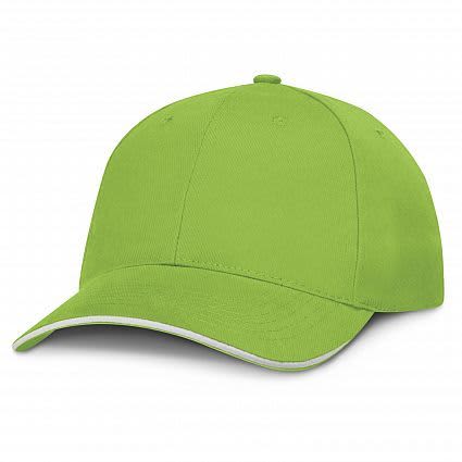 White/Bright Green Swift Premium Cap - White Trim