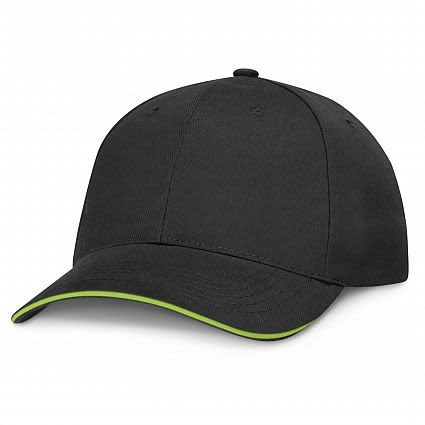 Black/Bright Green Swift Premium Cap - Black