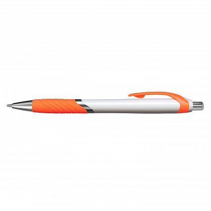 Orange Jet Pen -  White Barrels