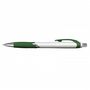 Dark Green Jet Pen -  White Barrels