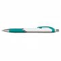 Teal Jet Pen -  White Barrels