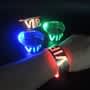 Light Up LED Metallic Laser Band