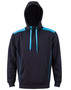 Black/Aqua Blue CROXTON HOODIE Adult Unisex