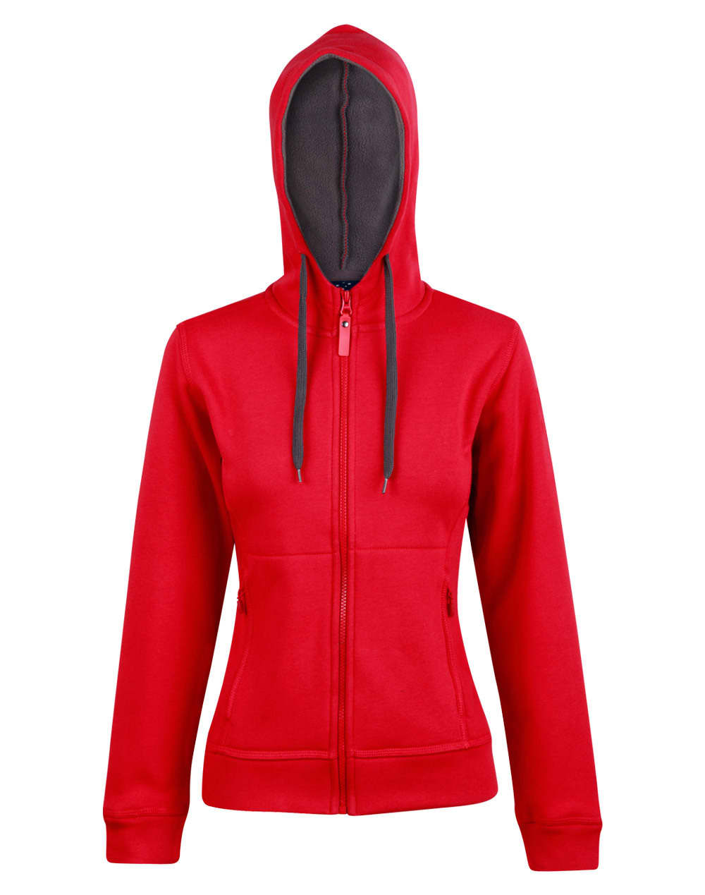 Contrast Bonded Fleece Hoodie - Ladies and Mens