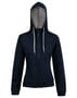 Contrast Bonded Fleece Hoodie - Ladies and Mens