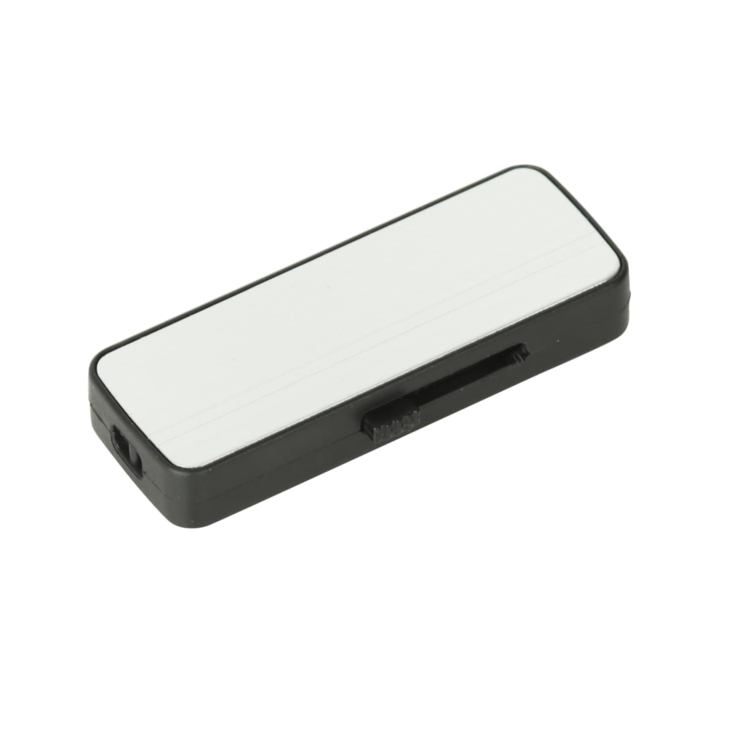 Black/White Sylvia Sliding Flash Drive