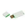 White/Green Sliver Flash Drive