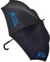 Black Inverter Umbrella with J Handle