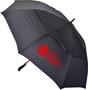 Black/Red Deluxe Auto Golf Umbrella