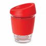 Red Urban Glass Coffee Cup