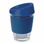 Dark Blue Urban Glass Coffee Cup