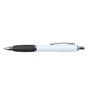 White/Black Viva Ballpoint Pen - White Barrel