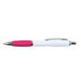 White/Pink Viva Ballpoint Pen - White Barrel