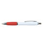 White/Red Viva Ballpoint Pen - White Barrel