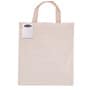 Natural Colouring in Short Handle Calico Tote Bag with Crayons