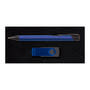 Blue Style Gift Set - Napier Pen Black and Swivel Flash Drive