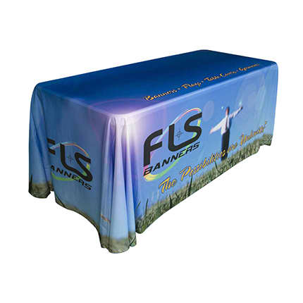 Small (4ft)  4-Sided Throw Trade Show Tablecloth 