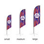 Personalised Angled Feather Banners