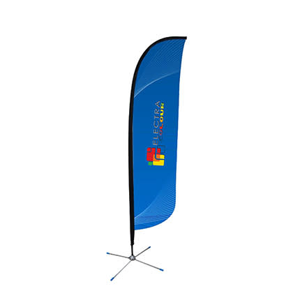 Small Convex-Shaped Feather Banners (65.3x200cm)