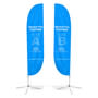 Small Convex-Shaped Feather Banners (65.3x200cm)