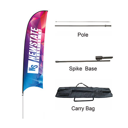 Custom Concave Advertising Feather Banners