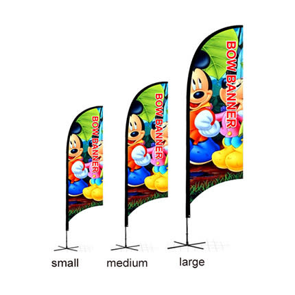 Full Colour Custom Concave Advertising Feather Banners