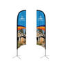 Custom Concave Advertising Feather Banners