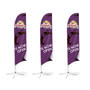 Custom Concave Advertising Feather Banners