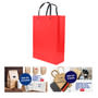 Red Paper Bag Knitted Handle with Lamination