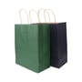 Black Twisted Handle Kraft Paper Bag