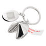 Silver Fortune Cooky shaped Keyring