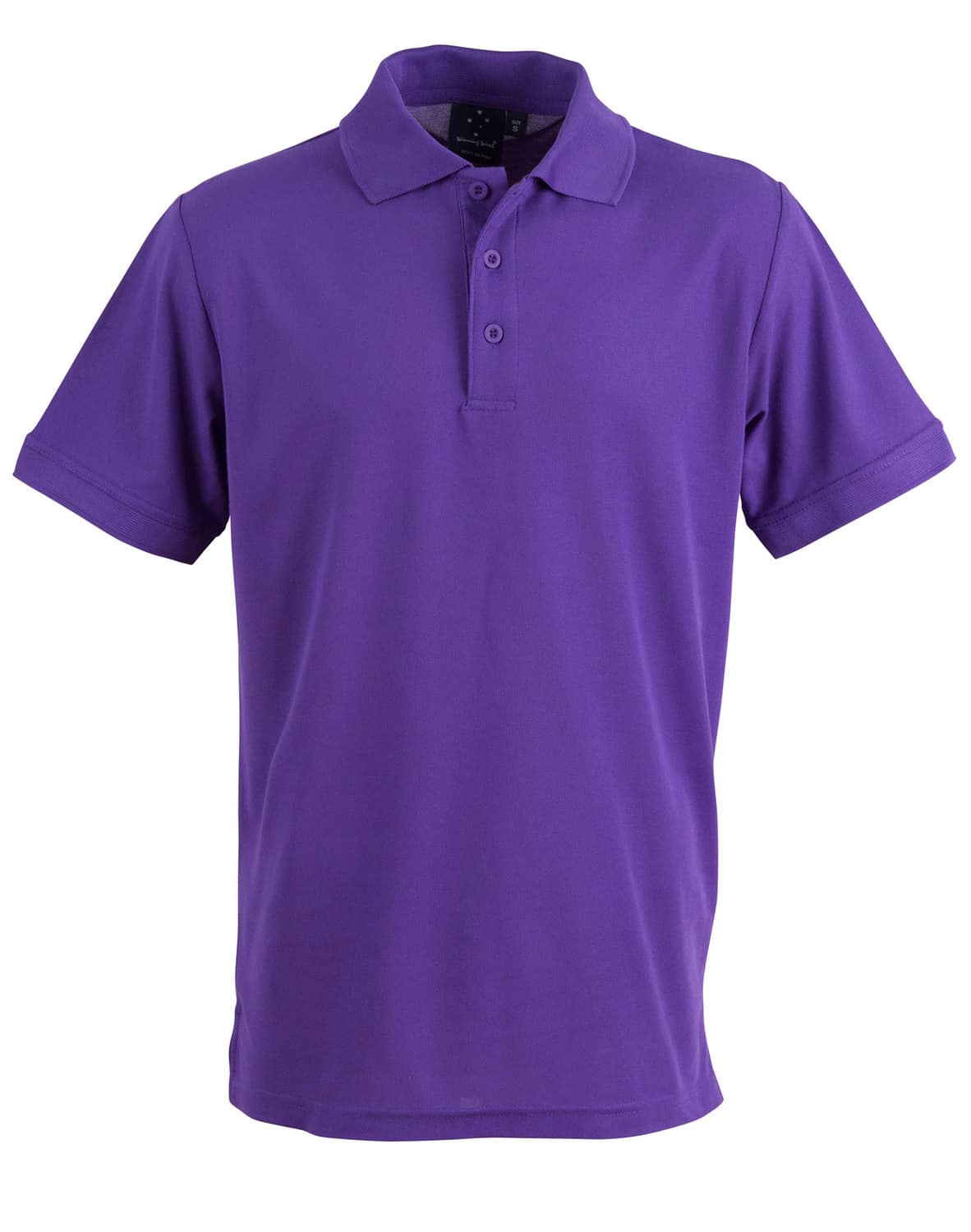 Purple The Solid Colour Casual Mens Polo