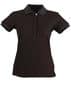 Black The Solid Colour Casual Womens Polo