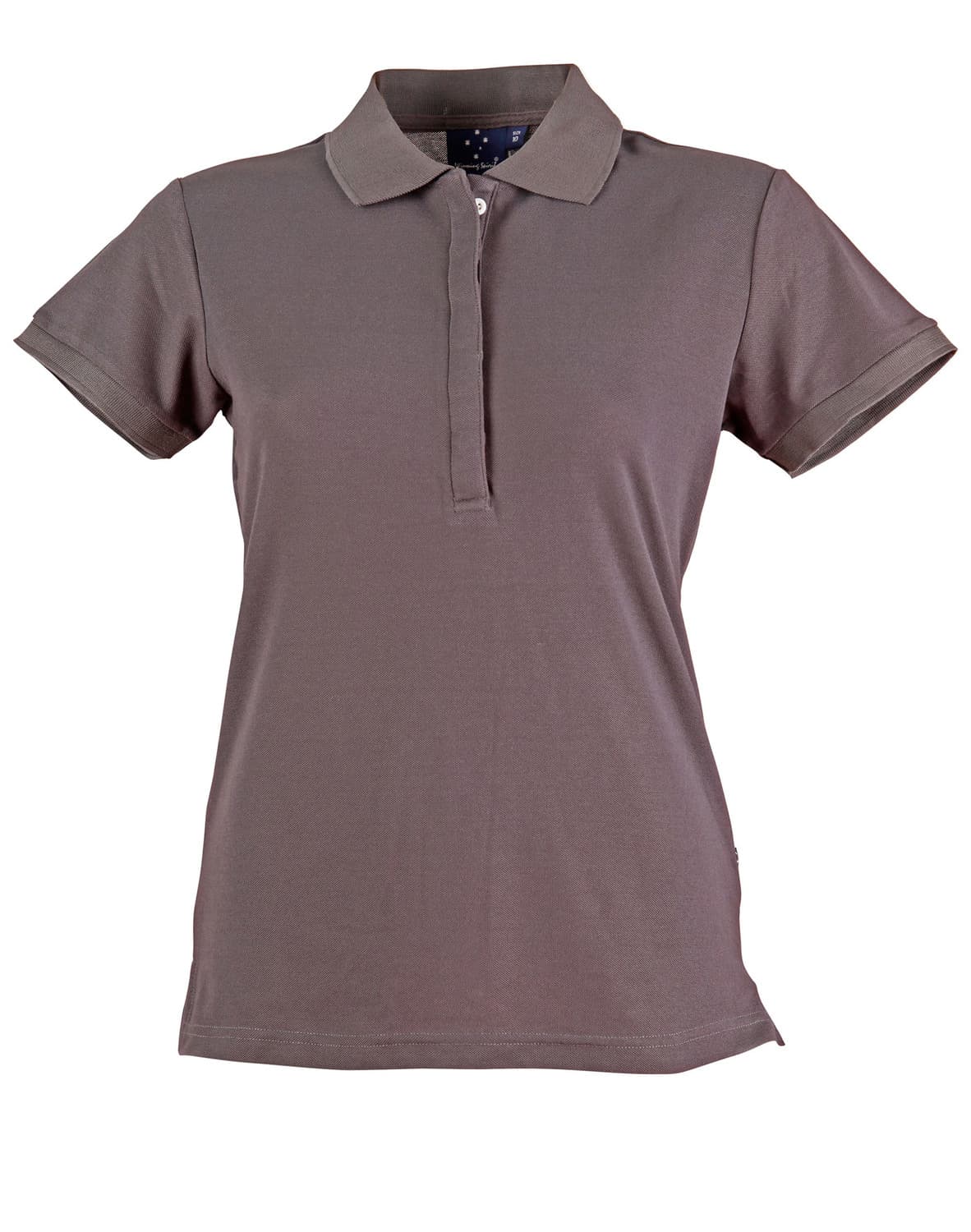 Charcoal The Solid Colour Casual Womens Polo